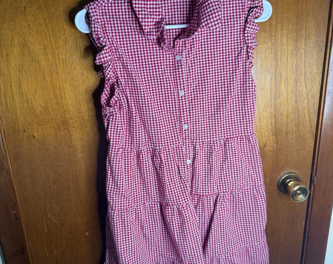 Vintage Monteau Lady’s Red/White Plaid Tank Dress