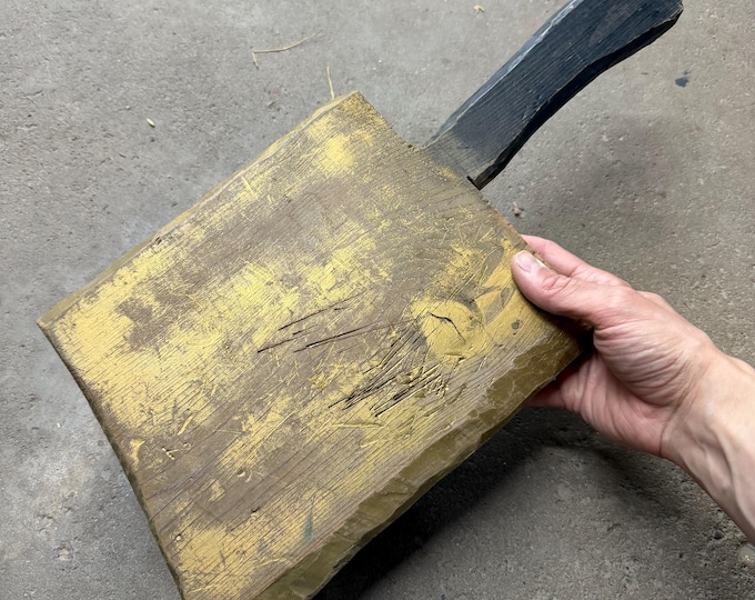 Vintage Cleaver Cutting Board/ Folk Art Butcher Sign