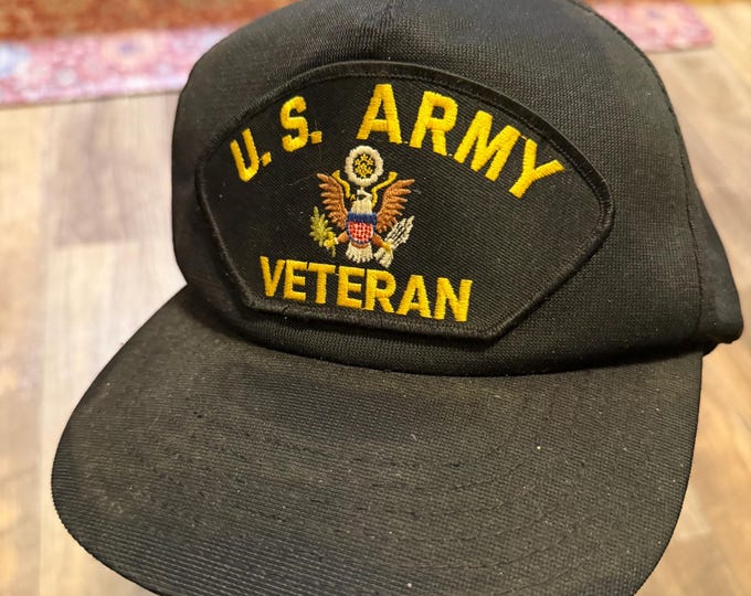 Vintage Traditional Classic US Army war Veteran Trucker Cap
