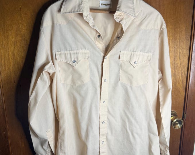 Vintage Country Squire Western Button Up Dress Shirt