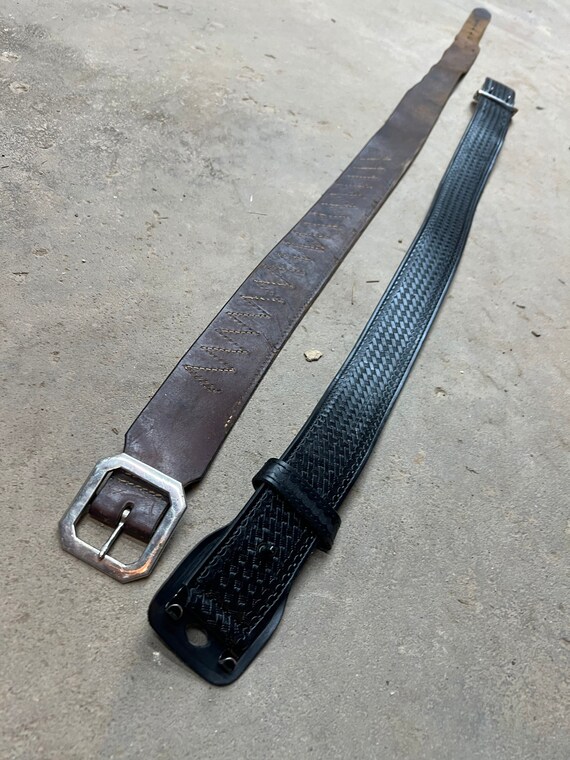 Vintage Leather Gun Belts Gem