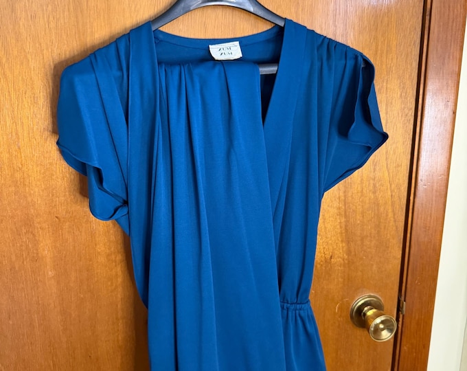 Vintage Women’s Blue/Purple Zum Zum 2-piece Outfit, 1980s