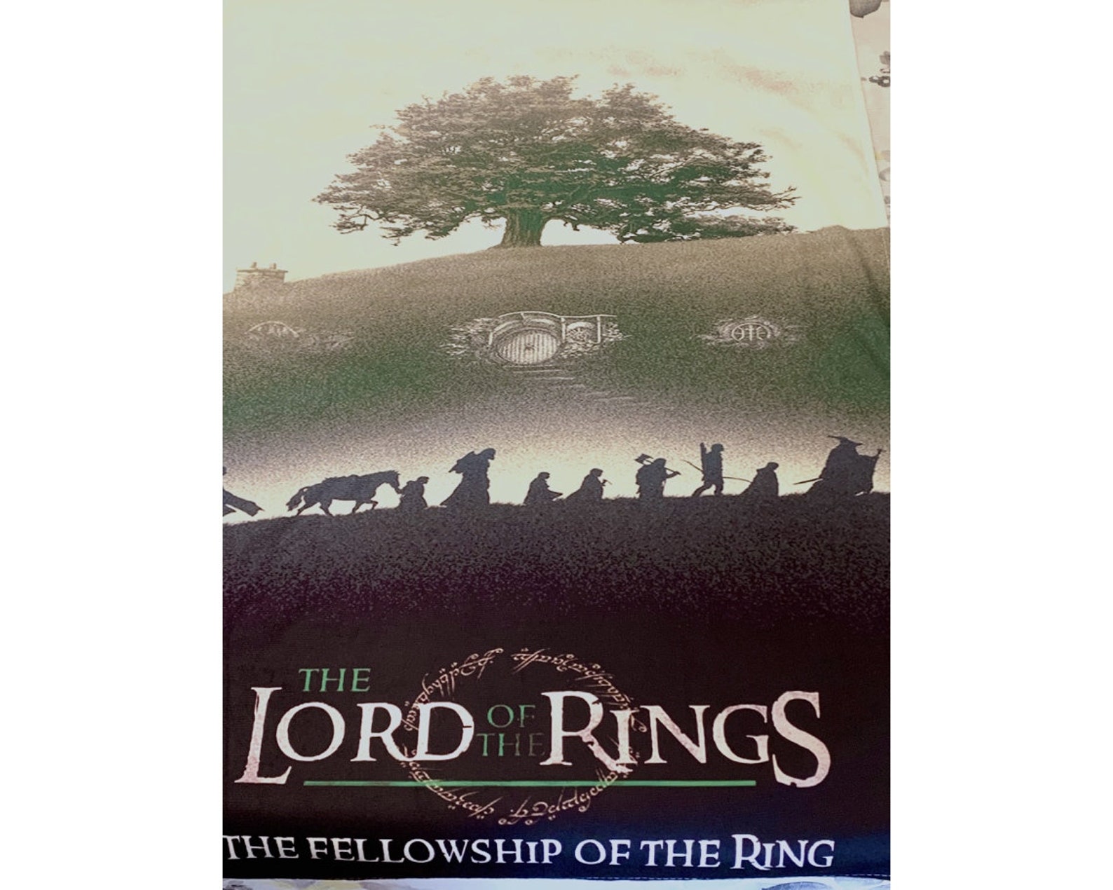 The Lord of the Rings Series Vintage Movie Banner Fabric Etsy