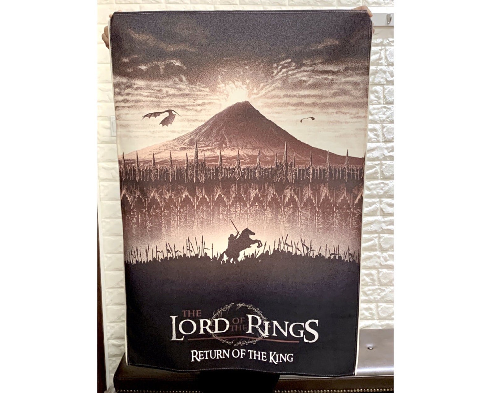 The Lord of the Rings Series Vintage Movie Banner Fabric Etsy