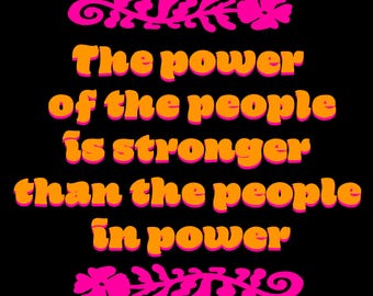 Power of the People Activism Vinyl Sticker