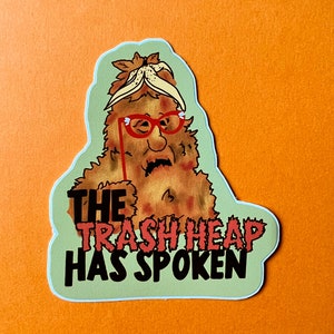 Trash Heap Fraggle Rock Vinyl Sticker 80s kid 90s nostalgia retro stickers