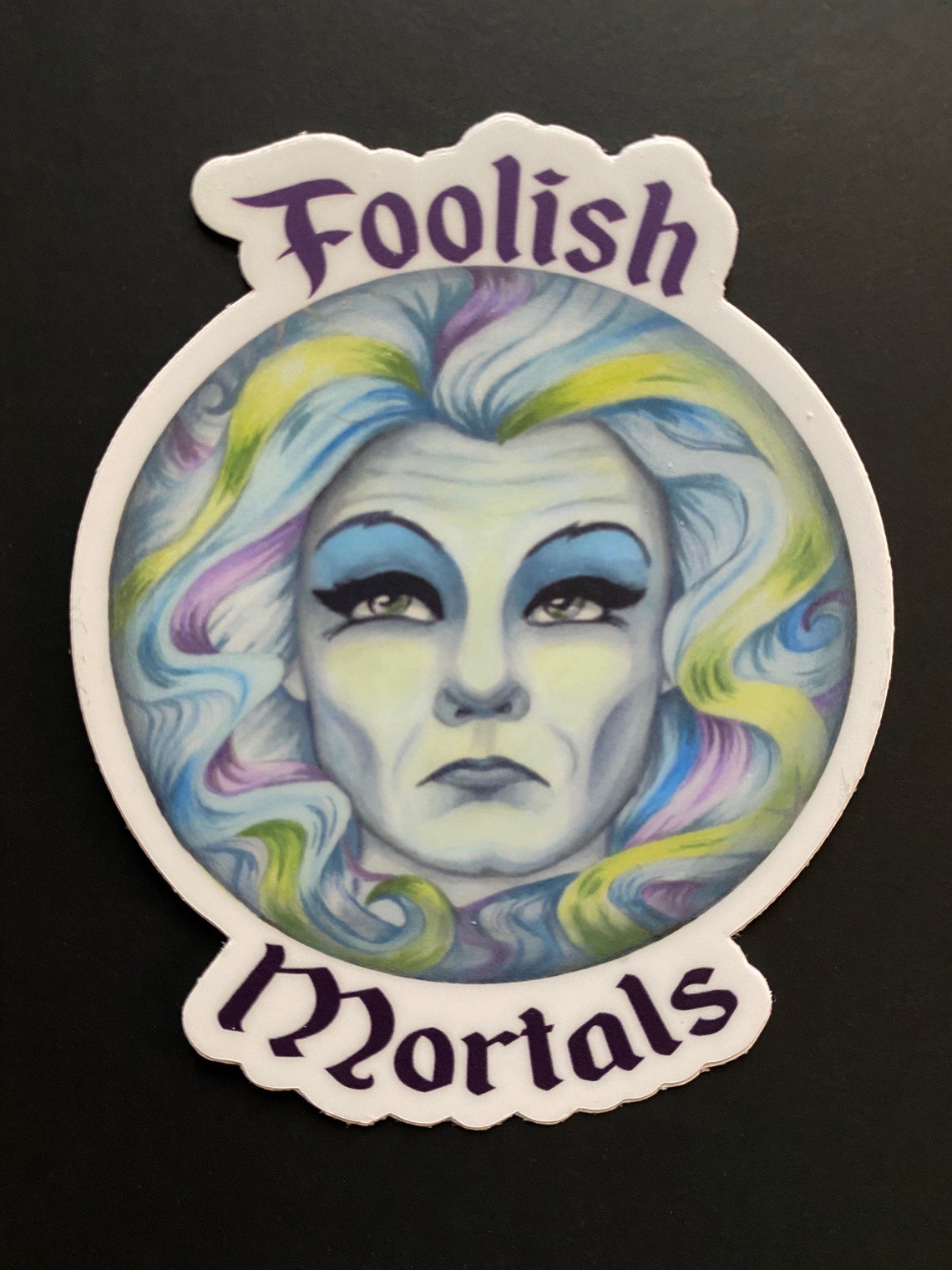 Vinyl Art Sticker MADAME LEOTA Disney Haunted Mansion decal | Etsy
