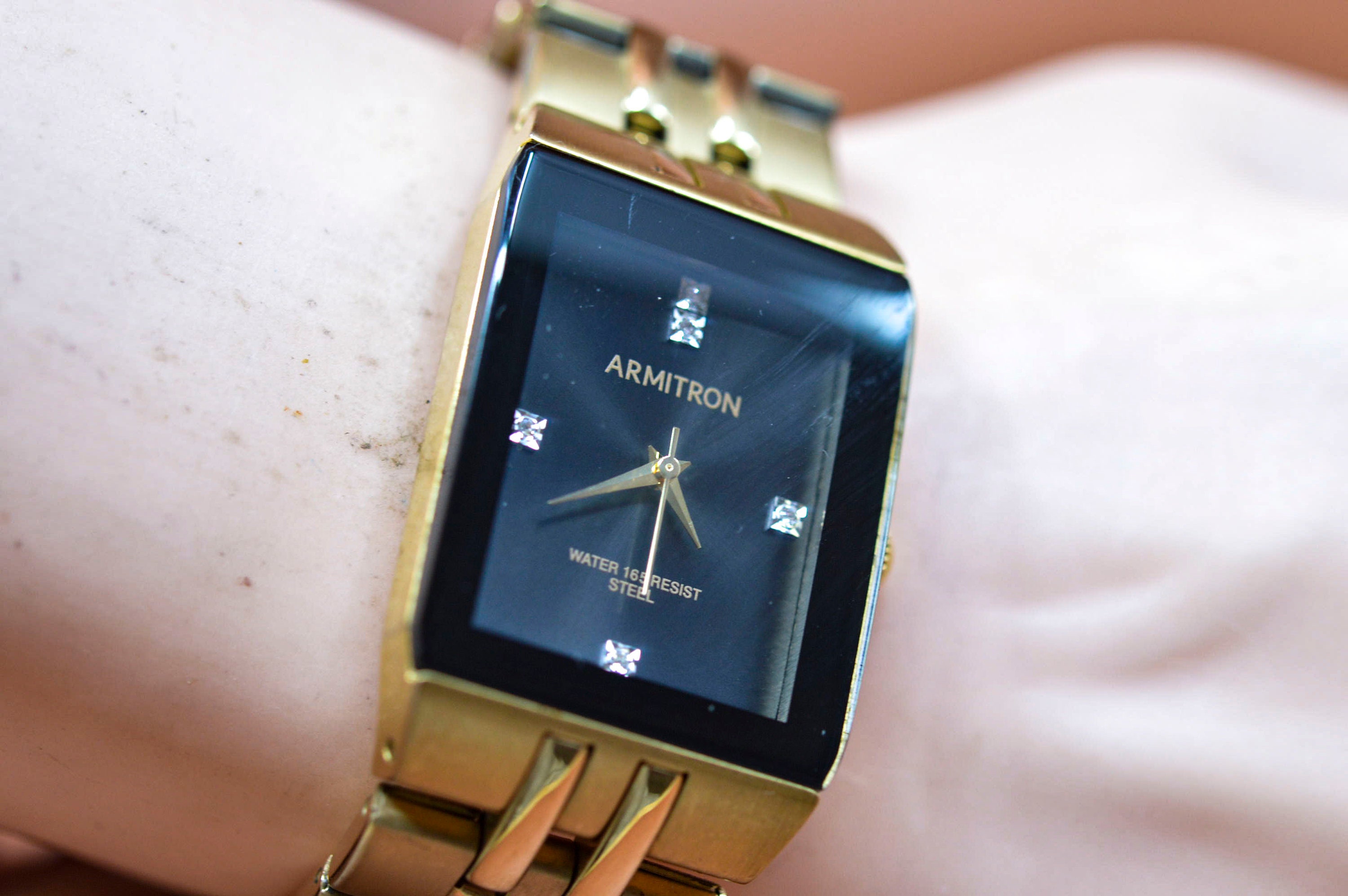 Armitron gold top tone men's watch