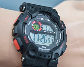 Ozark Trail black and red tone, digital wrist watch