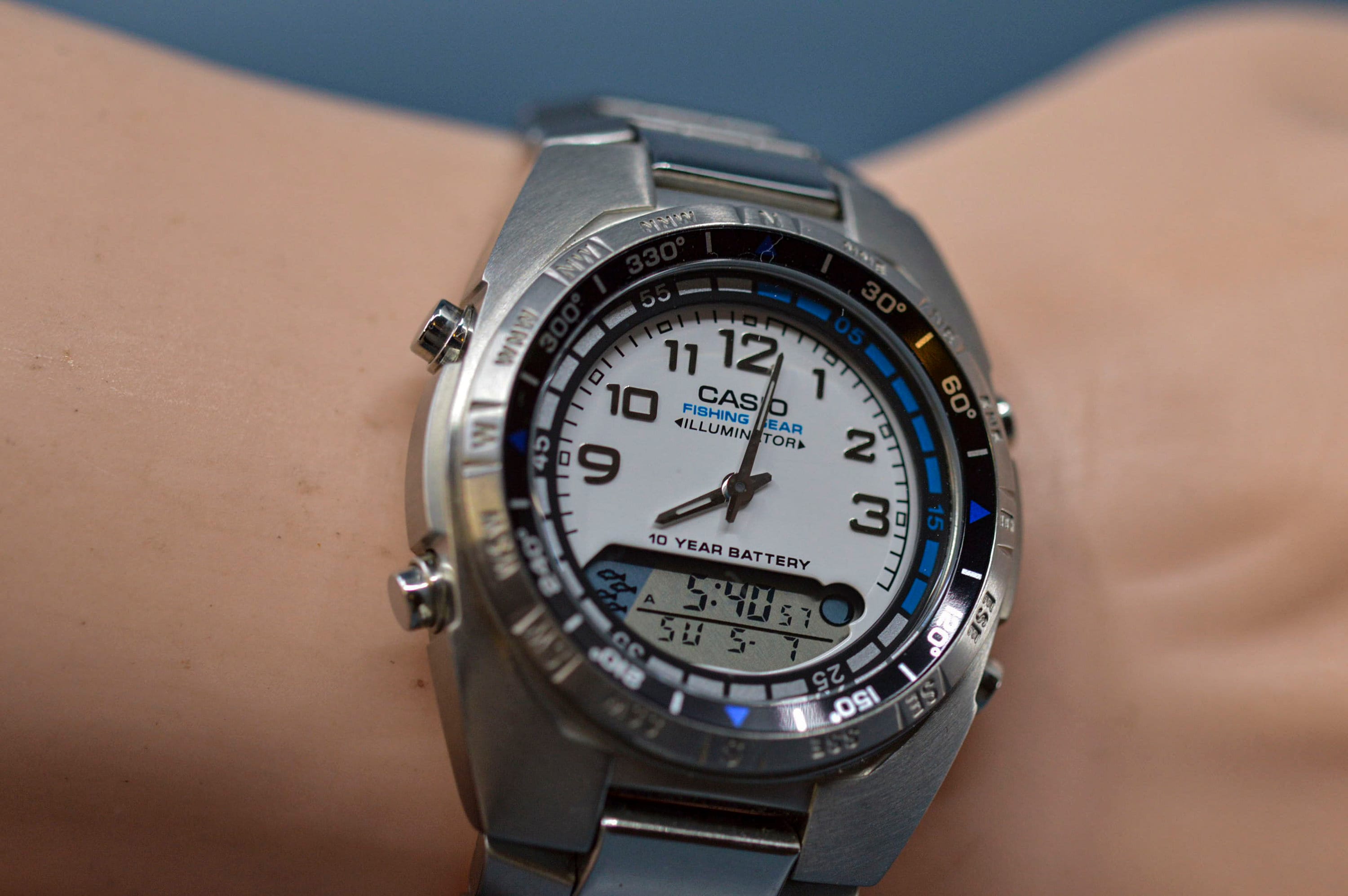 Casio illuminator fishing gear sale