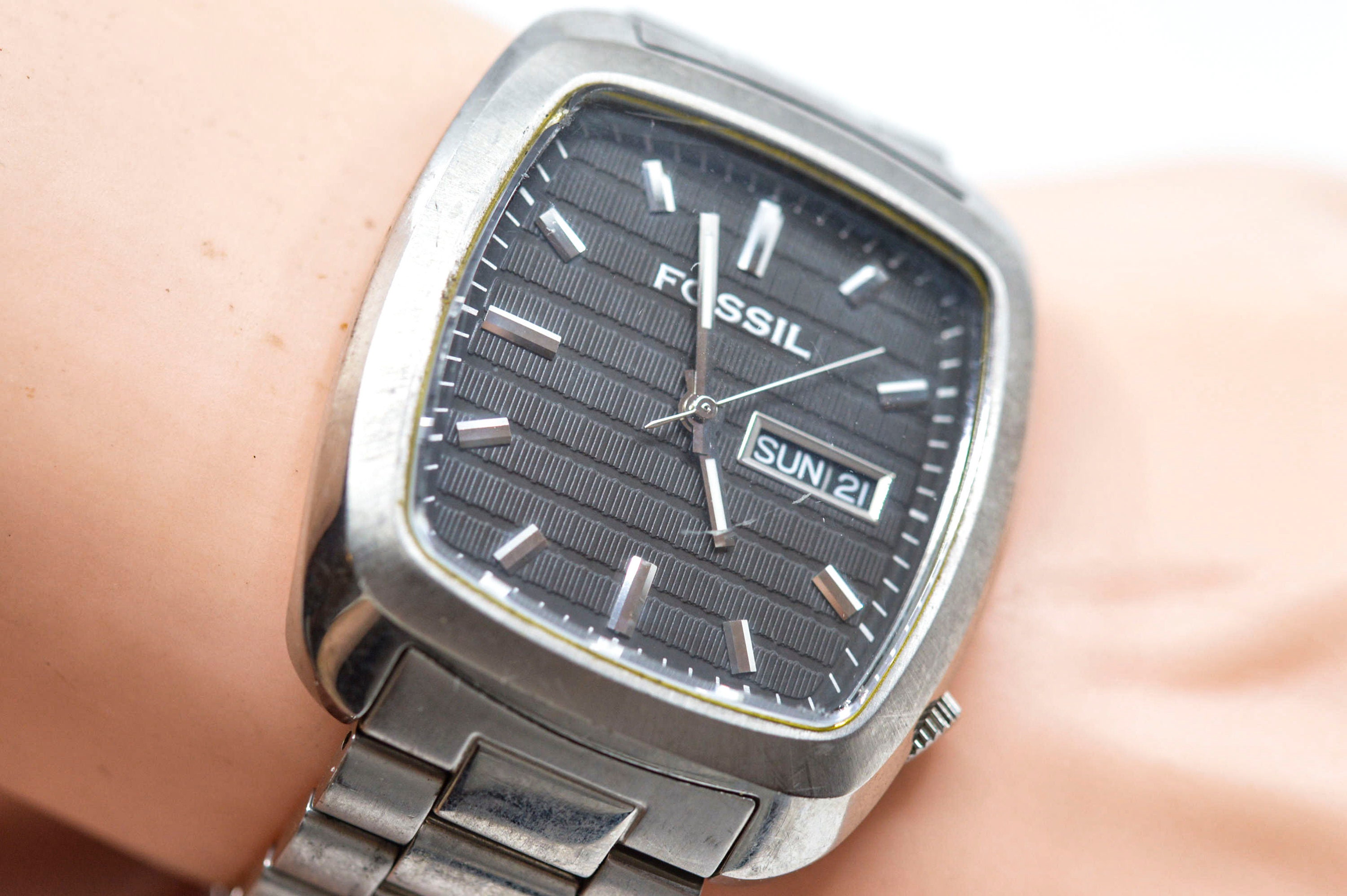 Fossil Arkitekt , Steel Tone With Black Dial, Quartz Wrist Fossil Arkitekt , Steel Tone With Black Dial, Quartz Wrist