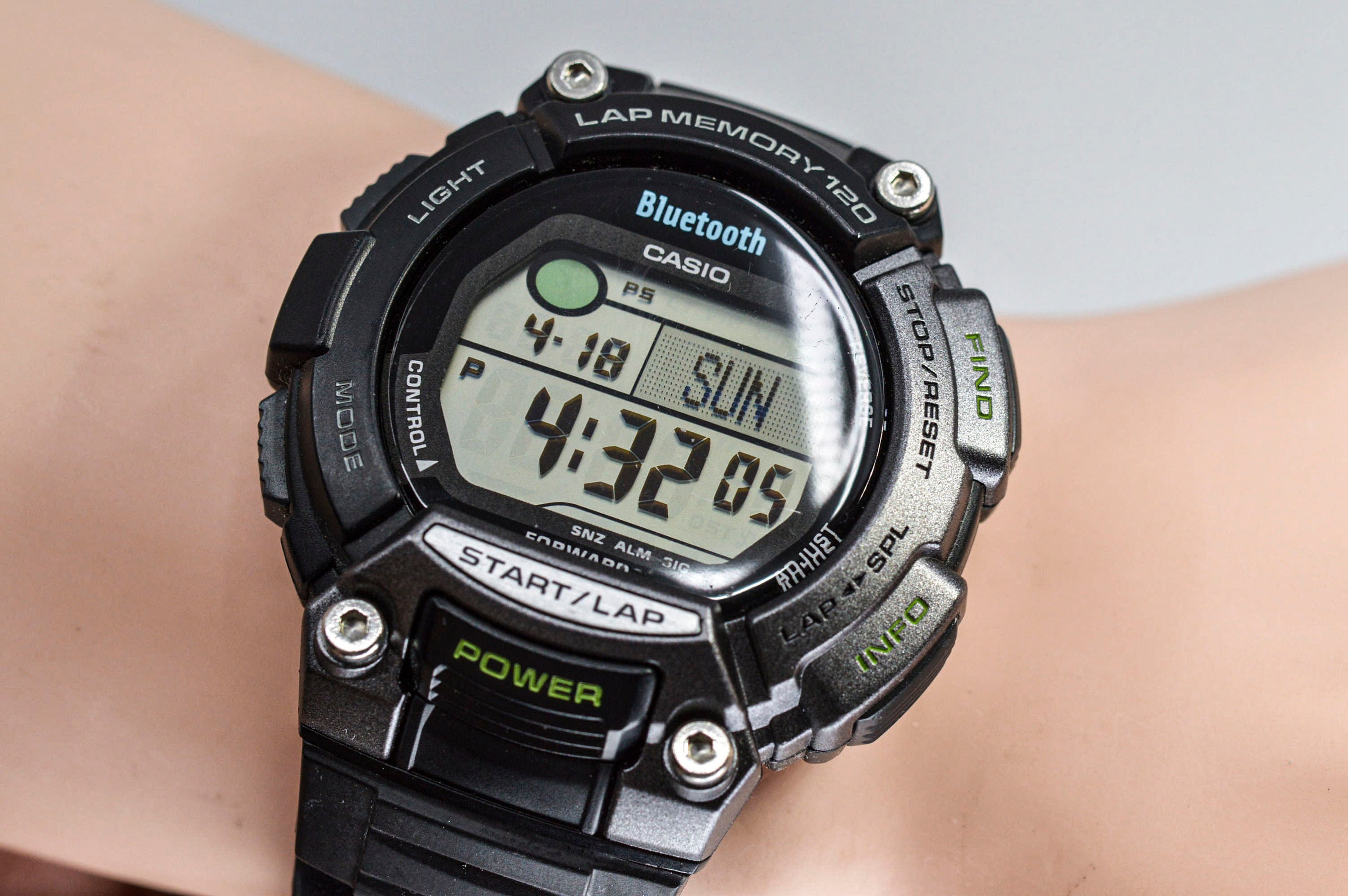 Casio Bluetooth Lap Memory 120 Black Tone Digital Wrist Watch - Etsy