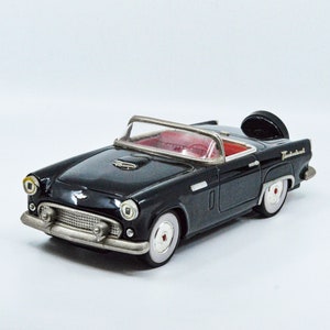 Vintage Ford Thunderbird convertble friction toy car, made in Japan