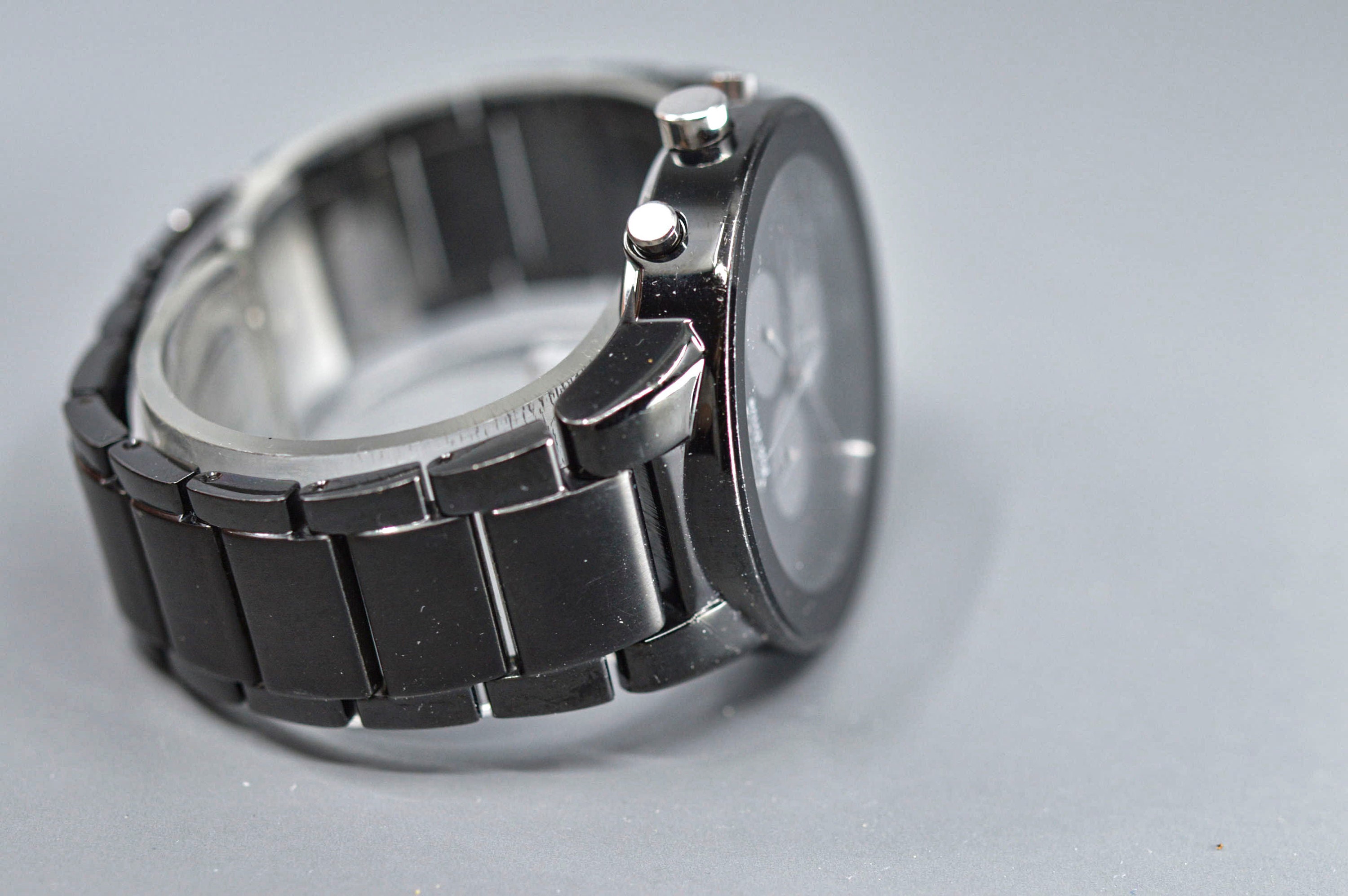 Citizen Eco-drive, black tone, quartz, chronograph, watch