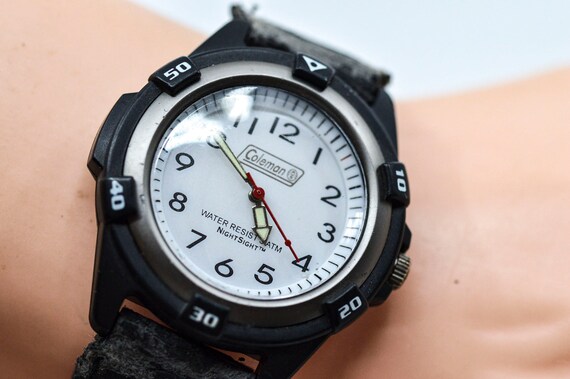 Colman Blak Tone With White Dial Quartz Ssports Watch Etsy