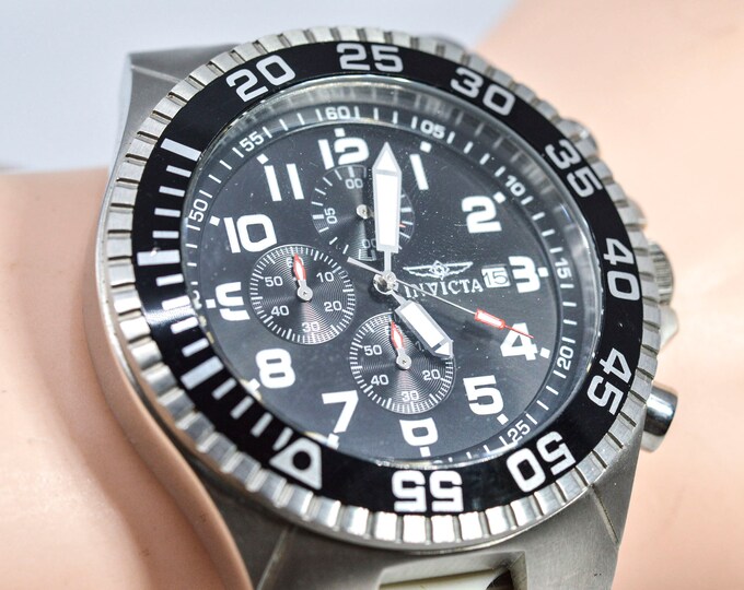 Invicta Pro Diver, Master of the Ocean, Steel Tone With Black Dial