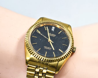 precision by gruen mens wrist watch