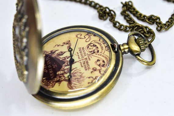 Bronze tone mans quartz pocket watch - image 2