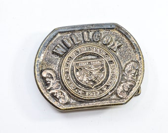 Wilcox steel tone Western belt buckle