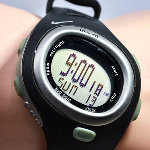 Nike Triax C6sm0014 Black Tone Digital Sports Wrist Watch - Etsy
