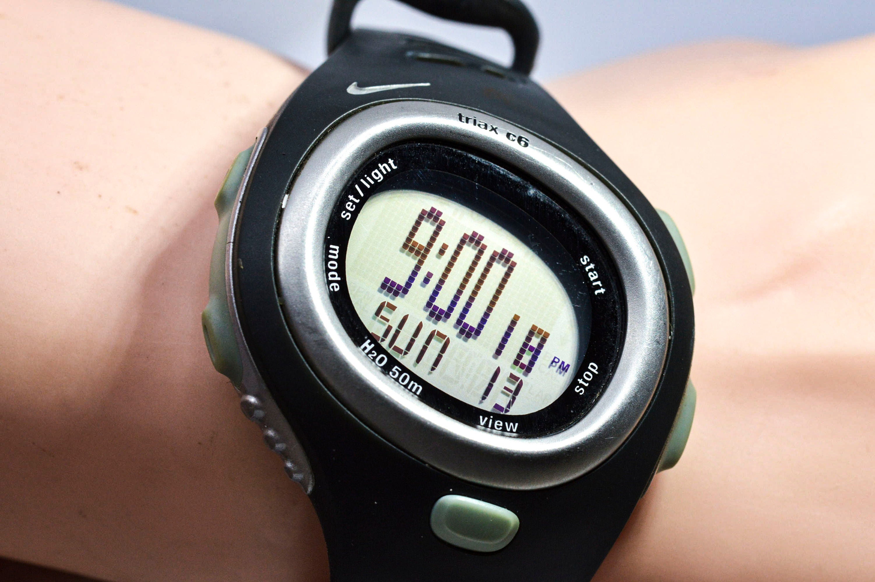 Nike Triax C6sm0014 Black Tone Digital Sports Wrist Watch - Etsy Israel