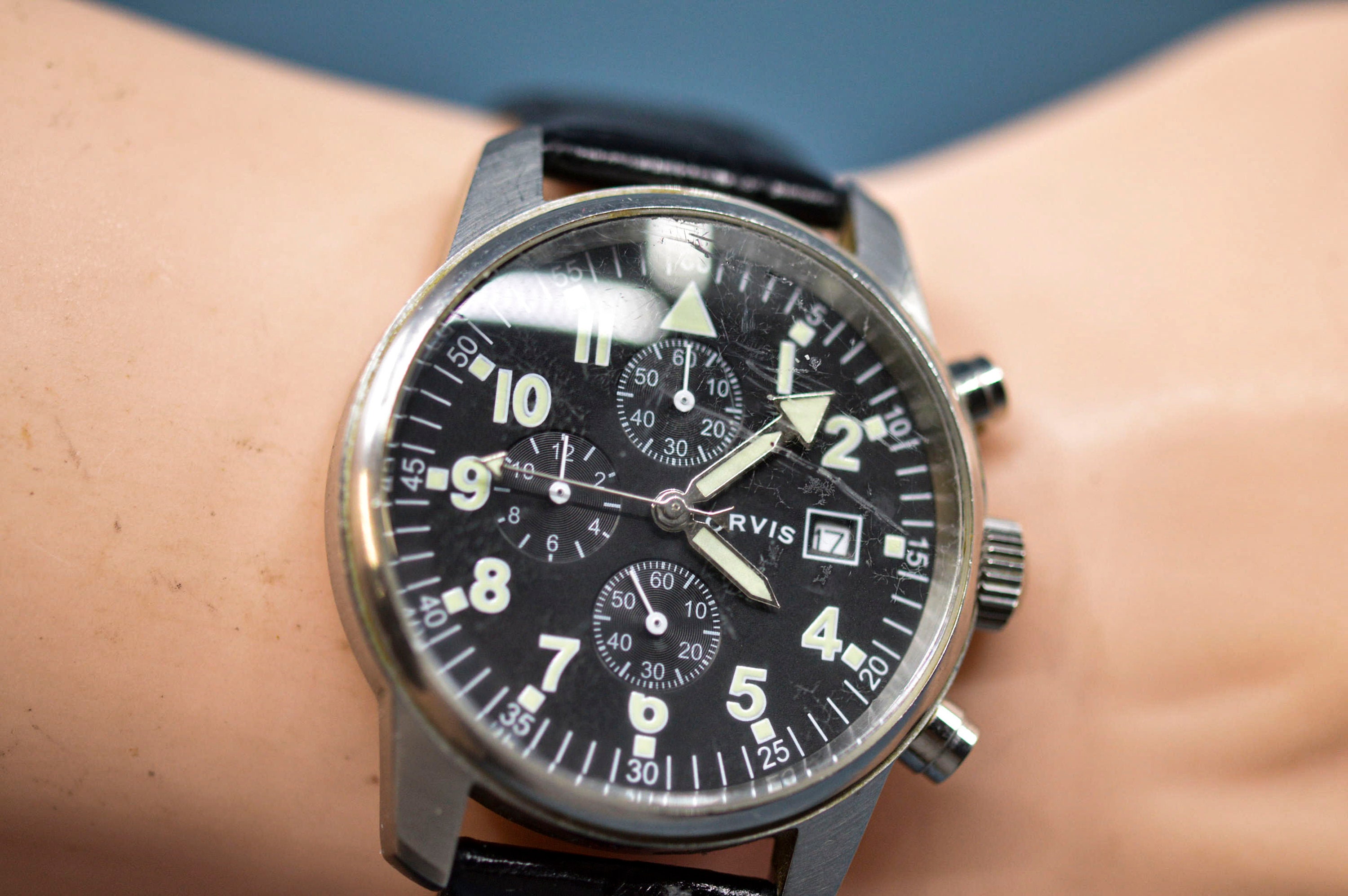 Orvis Steel Tone With Black Dial Quartz Wrist Watch Etsy