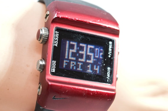 Nike WC 0038 Red and Black Tone Digital 