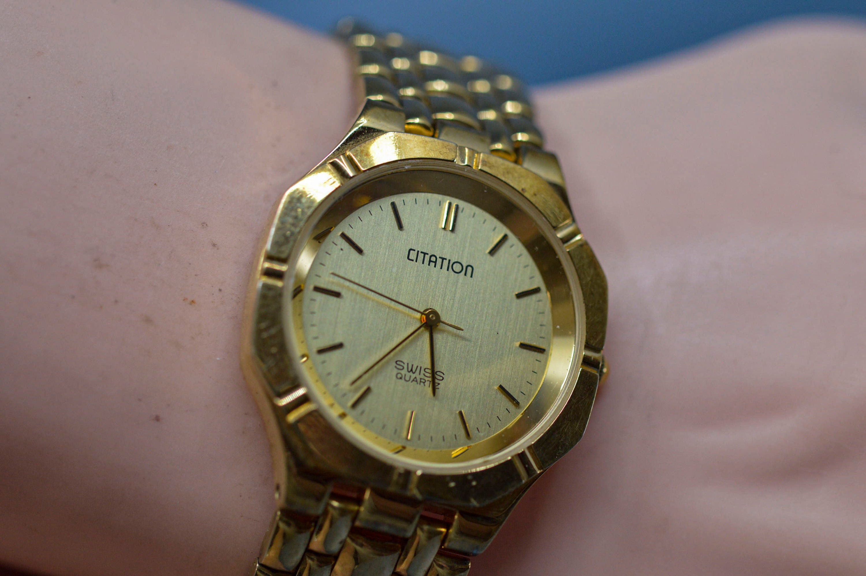 Citation, Gold Tone , Quartz Wrist Watch - Etsy
