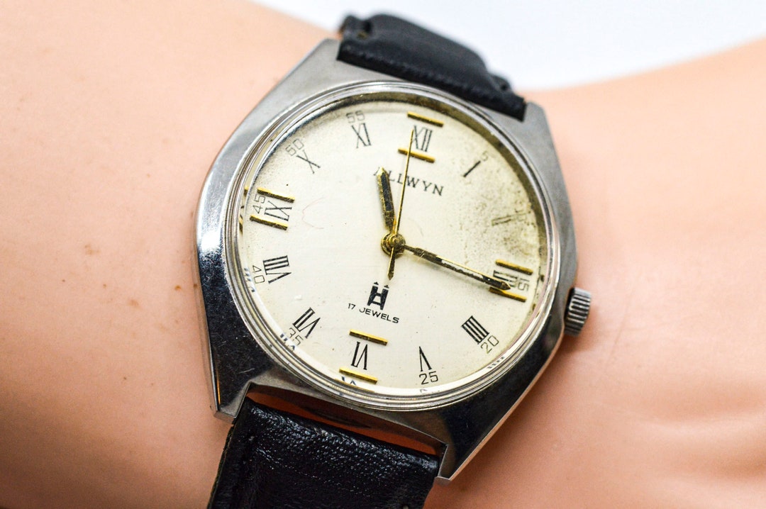Allwyn Indian Mechanical Wind up Wrist Watch Etsy