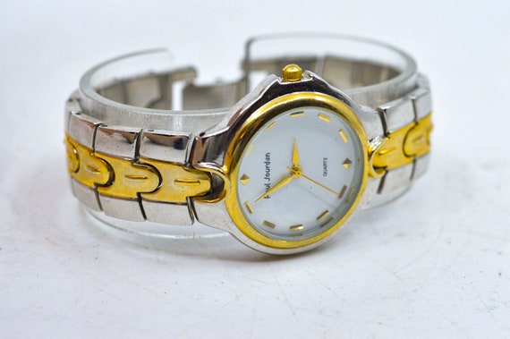 Paul Jardin , Steel and Gold Tone, White Dial, Quartz Wrist Watch