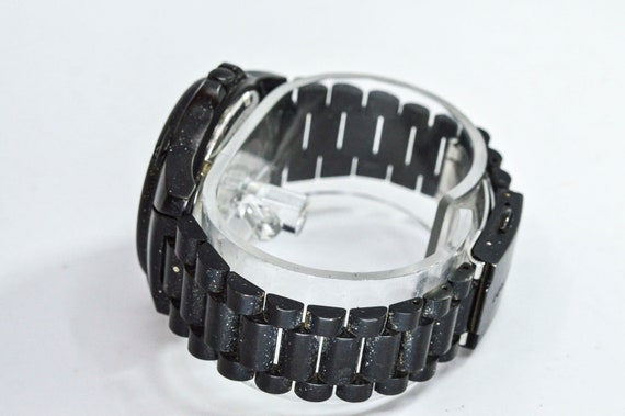 Nautica black tone mans steel , sports wrist watch - image 4