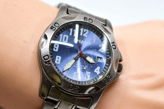 Sharp wrist watch sale