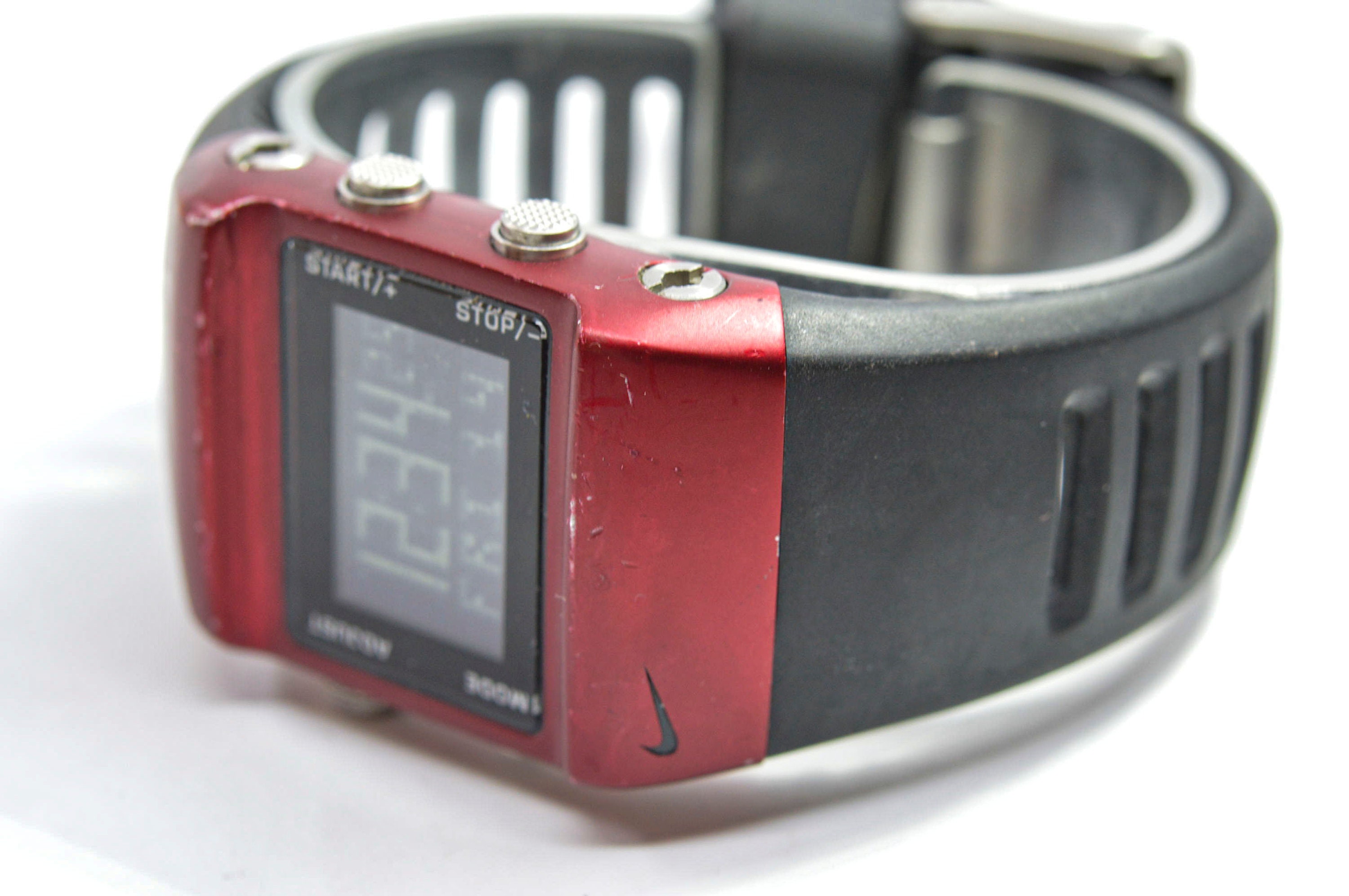 componente Cámara empeñar Nike WC 0038 tono rojo y negro digital reloj de pulsera - Etsy México
