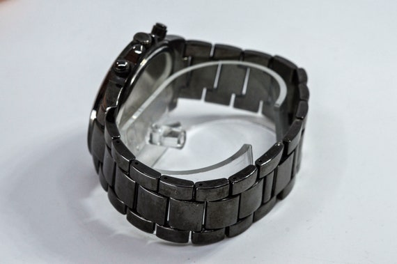 Black Tone Mans Quaartz Wrist Watch - Etsy