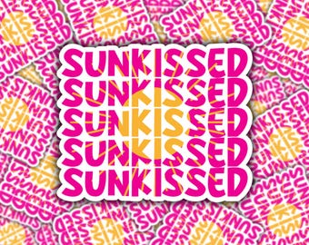Pink SUNKISSED Sticker