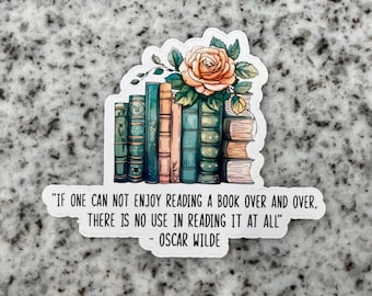 Oscar Wilde Quote Glossy Sticker