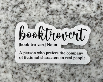 Booktrovert Glossy Sticker