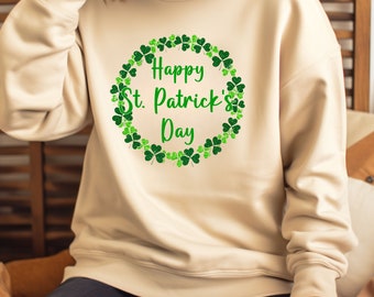 St. Patrick's Day Cloves Unisex Just Hoods Sweatshirt