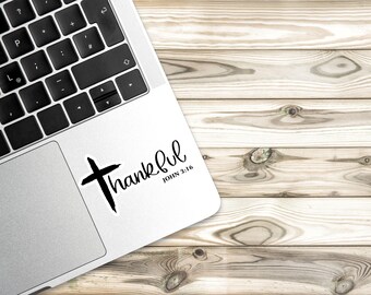 Thankful John 3:16 Glossy Sticker