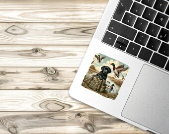 Duck Dog Glossy Sticker