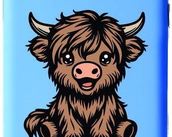 Highland Cow Glossy Sticker
