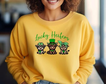 Lucky Heifers St. Patrick's Day Gildan Sweatshirt