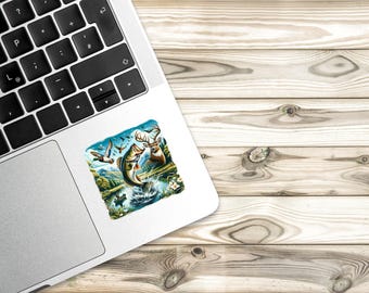 Bass, Duck, and Deer Glossy Sticker