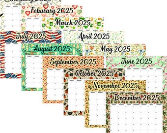 2025 Vintage Themed Calendar
