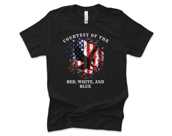 Courtesy of the Red, White, and Blue Unisex Bella Canvas T-Shirt