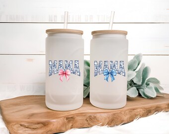 Floral Mama with Bow Sticker