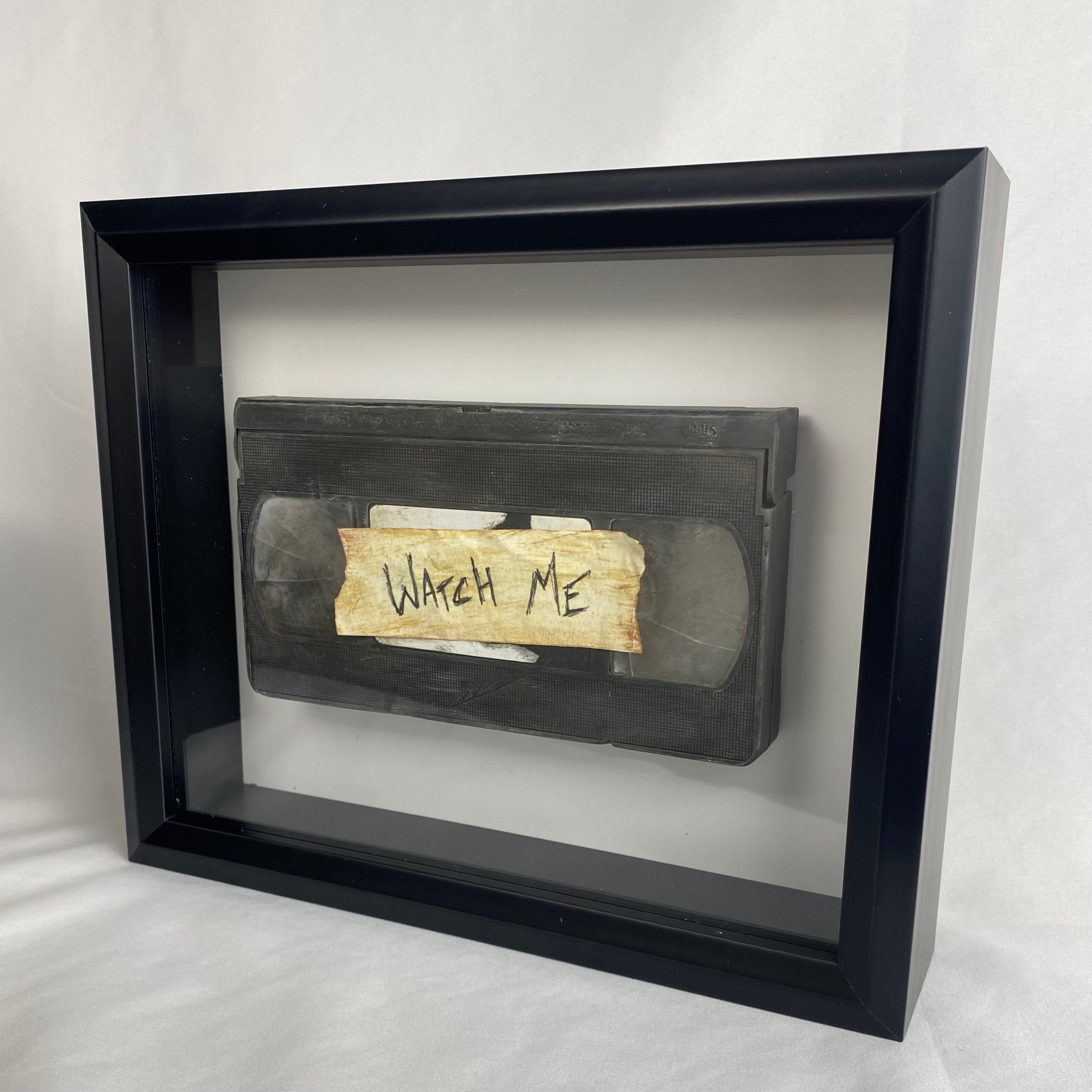 Cursed Tape, Inspired Prop, Shadowbox Display Frame, Horror Decor