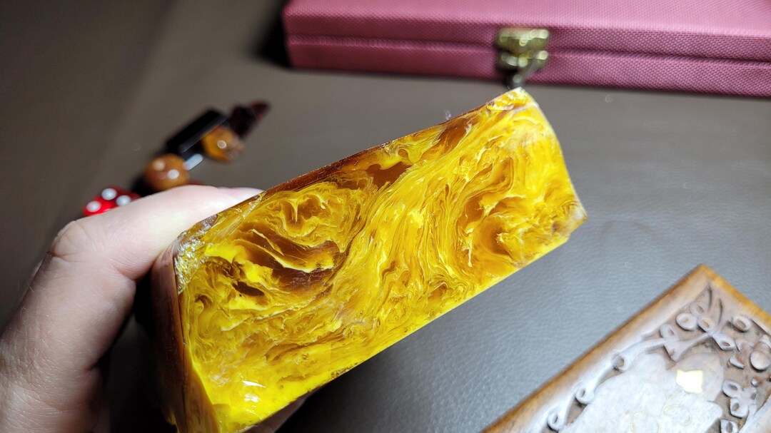 Catalin Rods Amber Bakelite Block, Catalin Block, Catalin Rods, Bakelite Beads for ...