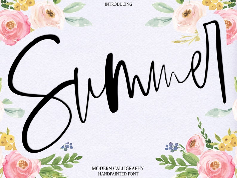 Download Digital font download bundle calligraphy script Font | Etsy
