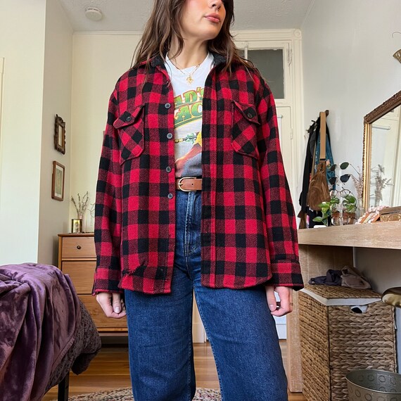 Plaid Print Flannel - image 3